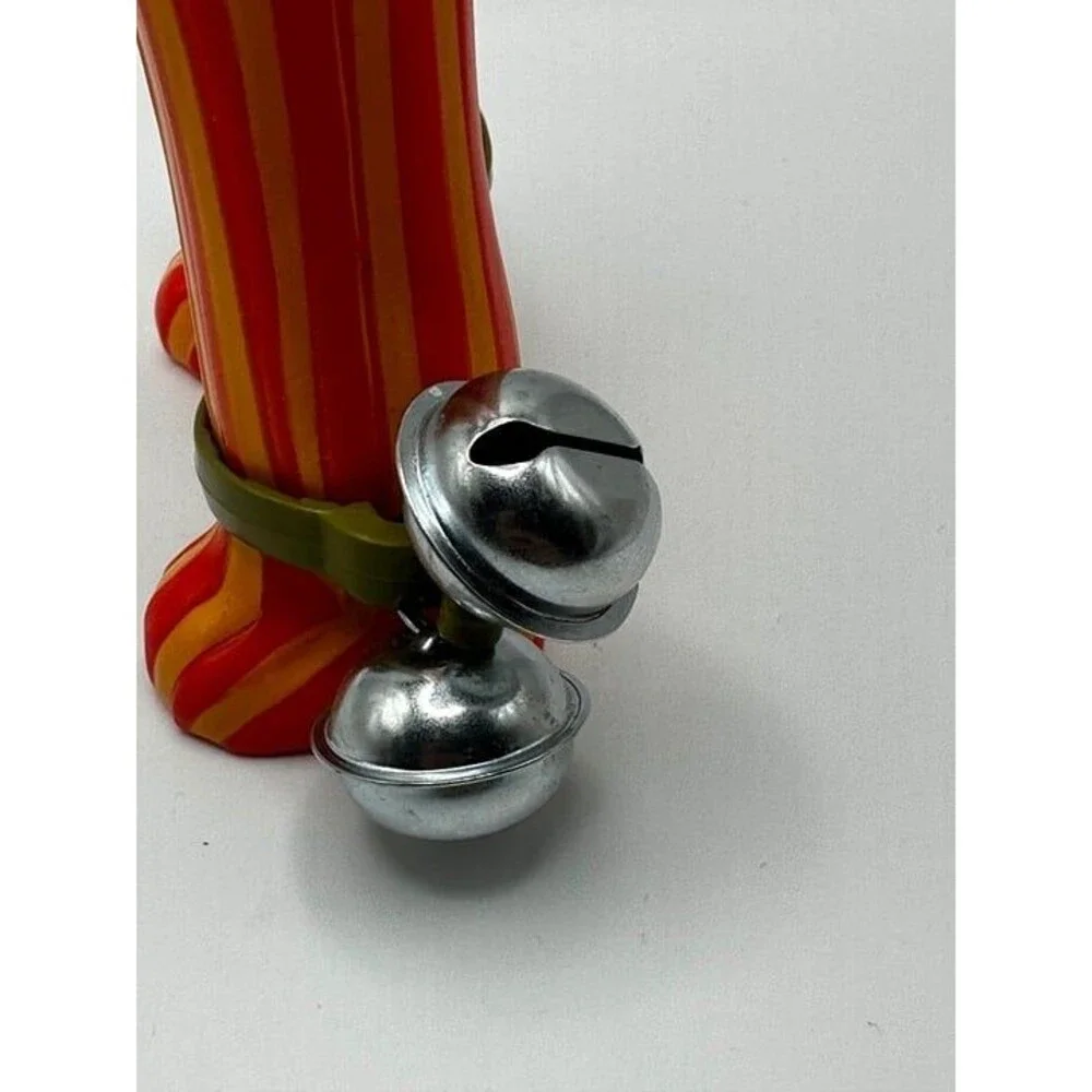 Cheerful Ladybug Toy with Jingle Bells and Striped Legs